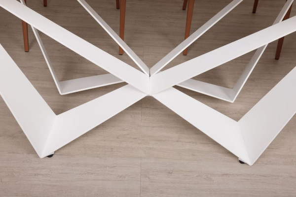 Обідній стіл Nicolas WELLINGTON Білий кераміка-10