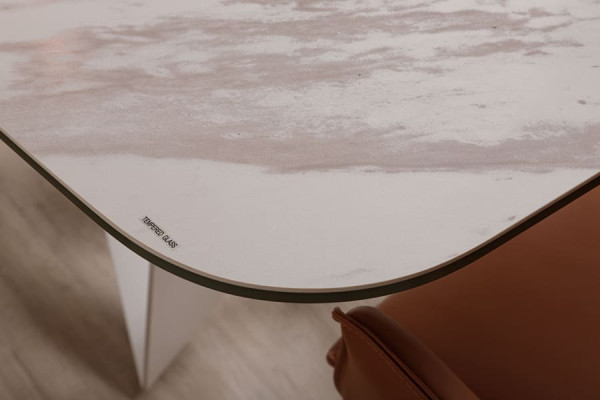 Обідній стіл Nicolas WELLINGTON Білий кераміка-5