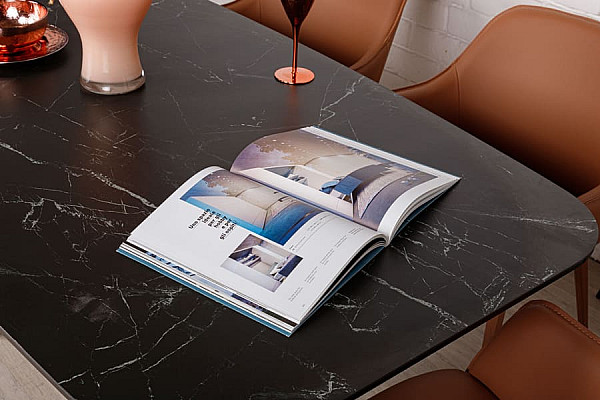 Обідній стіл Nicolas WELLINGTON Чорний кераміка-6