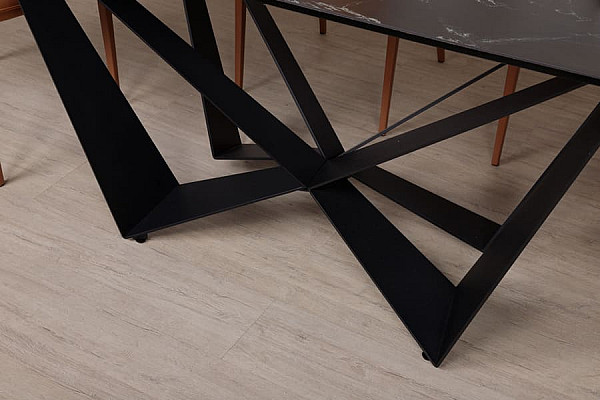 Обідній стіл Nicolas WELLINGTON Чорний кераміка-10