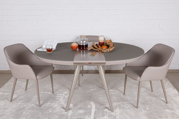 Раскладной обеденный стол Nicolas AUSTIN 120 Мокко-4