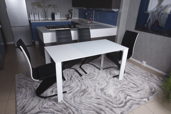 Розкладний обідній стіл Nicolas BRISTOL B Білий-6