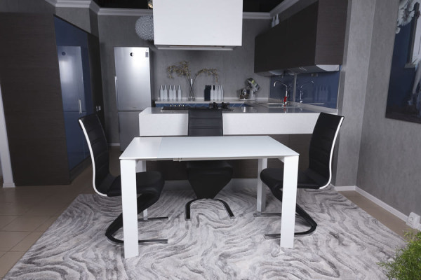 Розкладний обідній стіл Nicolas BRISTOL B Білий-8