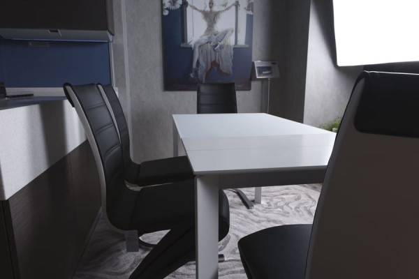 Розкладний обідній стіл Nicolas BRISTOL B Білий-12