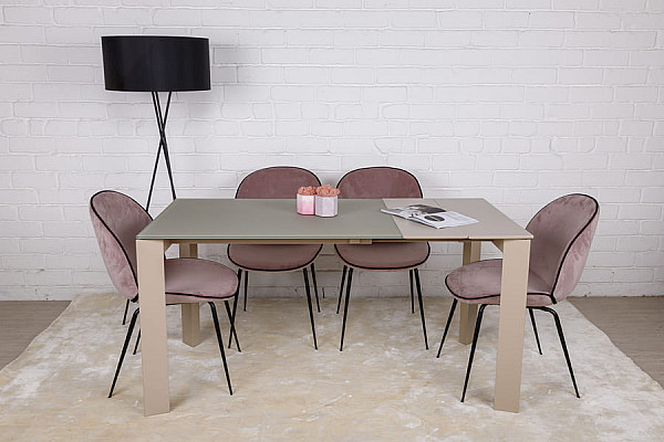 Розкладний обідній стіл Nicolas BRISTOL S Капучіно-9