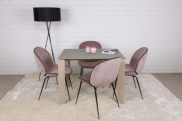 Розкладний обідній стіл Nicolas BRISTOL S Капучіно-14