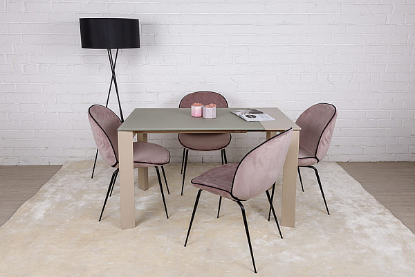 Розкладний обідній стіл Nicolas BRISTOL S Капучіно-16