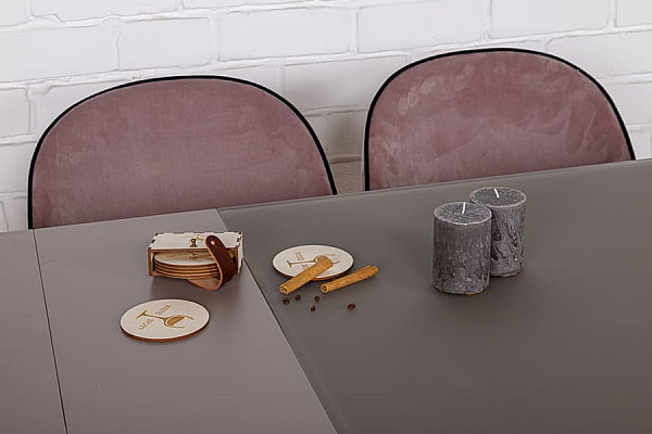 Розкладний обідній стіл Nicolas BRISTOL S Мокко-10