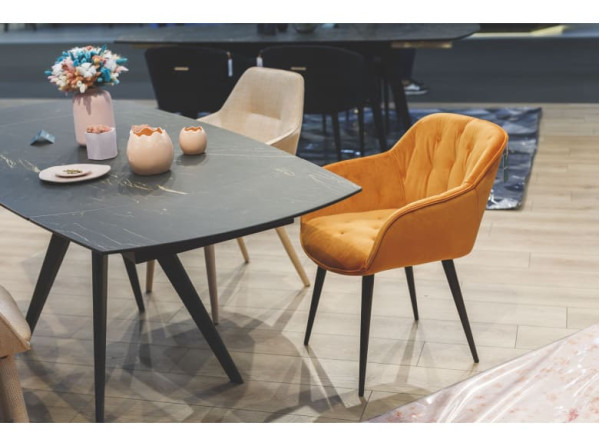 Раскладной обеденный стол Nicolas COVENTRY Черный керамика-12