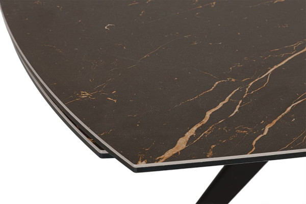 Раскладной обеденный стол Nicolas COVENTRY Черный керамика-7