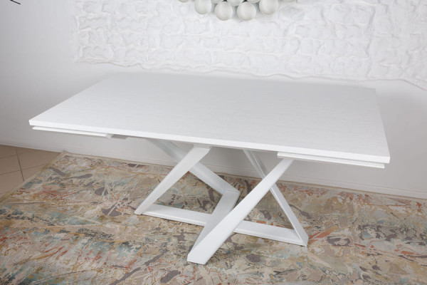 Розкладний обідній стіл Nicolas FLEETWOOD NEW Білий шпон-7