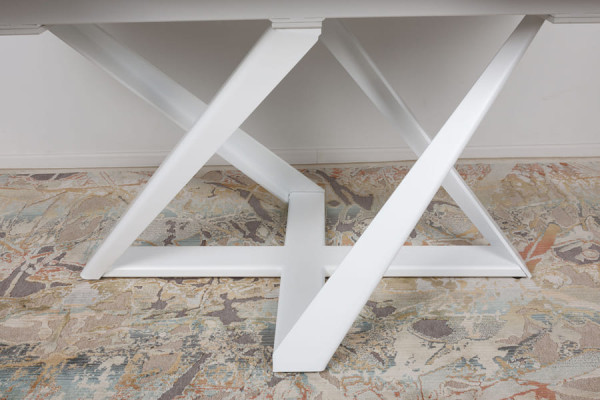 Розкладний обідній стіл Nicolas FLEETWOOD NEW Білий шпон-14