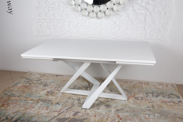 Розкладний обідній стіл Nicolas FLEETWOOD NEW Білий шпон-15