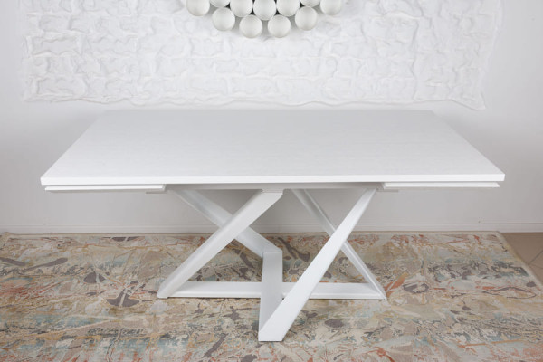 Розкладний обідній стіл Nicolas FLEETWOOD NEW Білий шпон-17