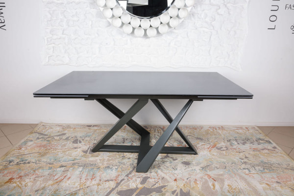 Розкладний обідній стіл Nicolas FLEETWOOD NEW Мокрий асфальт кераміка-0