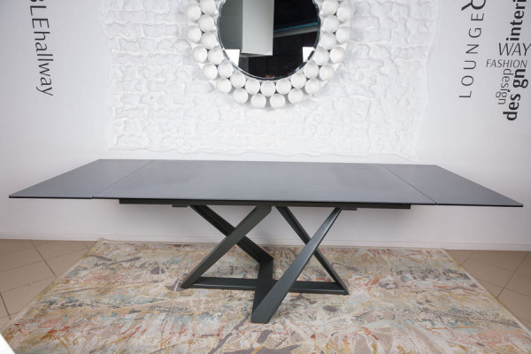 Розкладний обідній стіл Nicolas FLEETWOOD NEW Мокрий асфальт кераміка-9