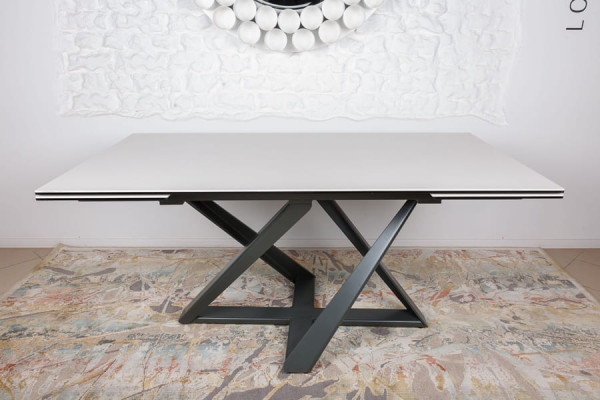 Розкладний обідній стіл Nicolas FLEETWOOD NEW Молочна кераміка-6