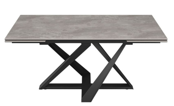 Раскладной обеденный стол Nicolas FLEETWOOD NEW Светло-серый керамика-0