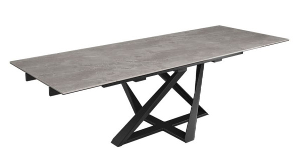 Раскладной обеденный стол Nicolas FLEETWOOD NEW Светло-серый керамика-3