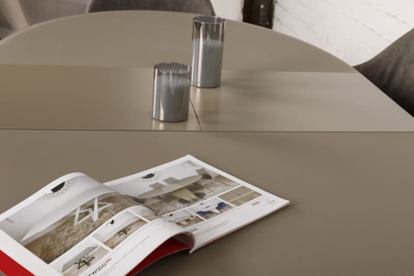 Розкладний обідній стіл Nicolas GEORGIA 120 Мокко-16