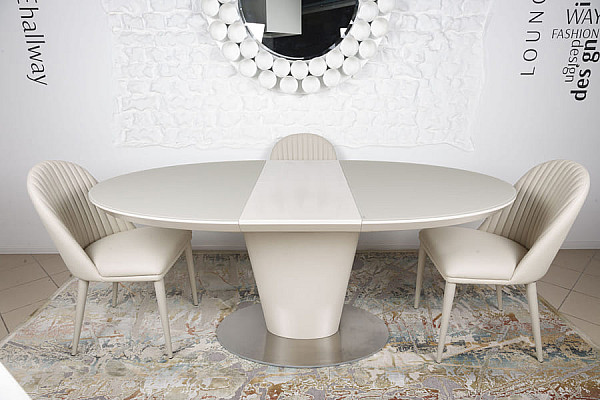 Розкладний обідній стіл Nicolas GEORGIA 140 Капучино-5