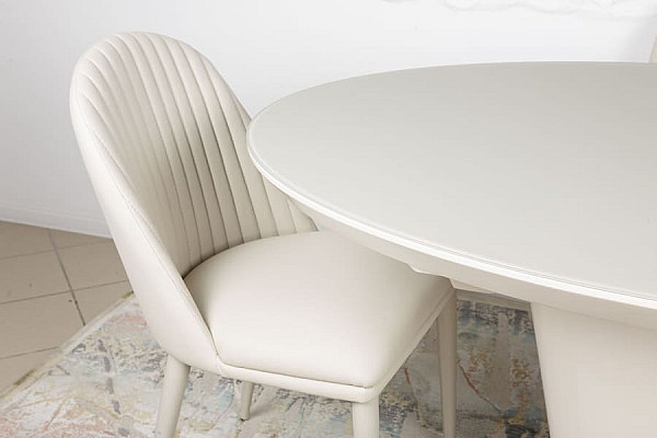 Розкладний обідній стіл Nicolas GEORGIA 140 Капучино-8