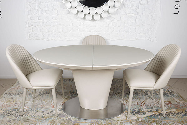 Розкладний обідній стіл Nicolas GEORGIA 140 Капучино-9