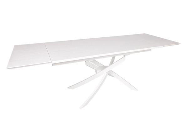 Розкладний обідній стіл Nicolas LINCOLN Білий шпон-2