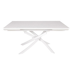 Розкладний обідній стіл Nicolas LINCOLN Білий шпон