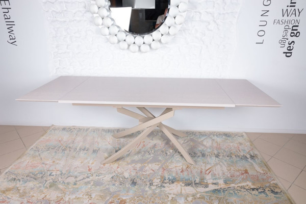 Раскладной обеденный стол Nicolas LINCOLN Капучино шпон-8