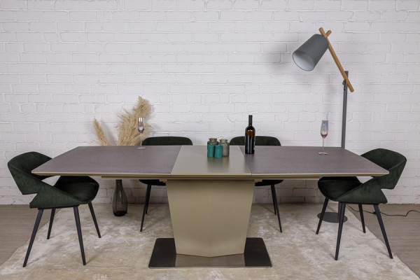 Розкладний обідній стіл Nicolas MICHIGAN Мокко-пудра-3