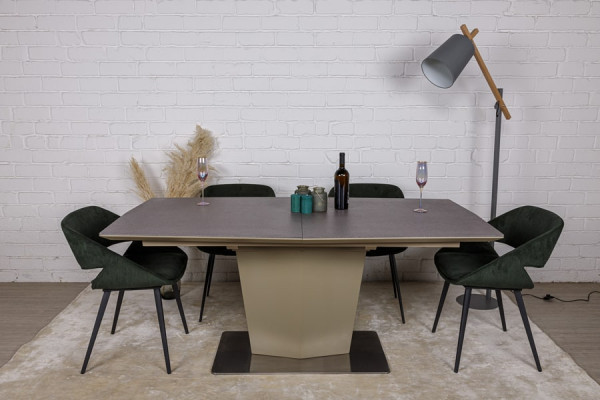 Розкладний обідній стіл Nicolas MICHIGAN Мокко-пудра-8