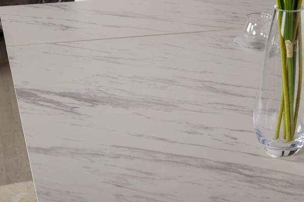 Розкладний обідній стіл Nicolas MOSS Білий кераміка-5