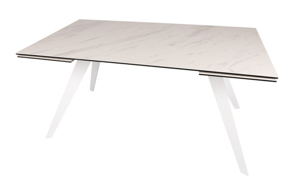 Розкладний обідній стіл Nicolas MOSS Білий кераміка-2