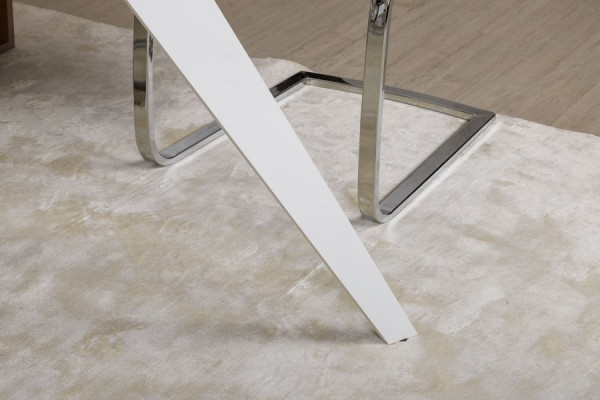 Розкладний обідній стіл Nicolas MOSS Білий кераміка-10