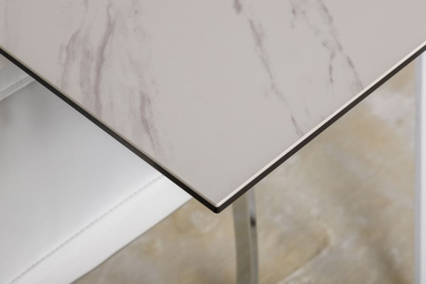 Розкладний обідній стіл Nicolas MOSS Білий кераміка-11