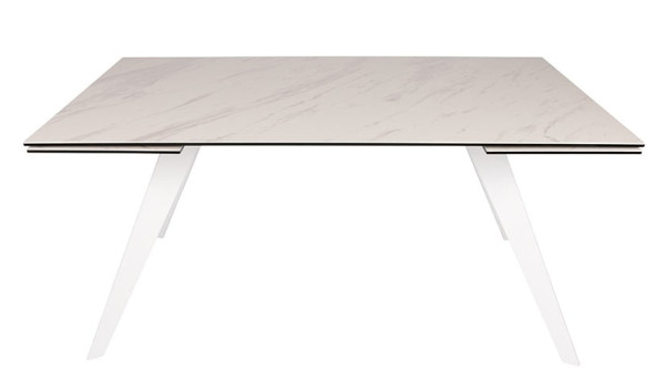 Розкладний обідній стіл Nicolas MOSS Білий кераміка-0