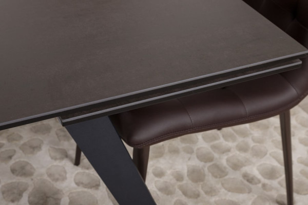 Розкладний обідній стіл Nicolas MOSS Чорний фіолет кераміка-9