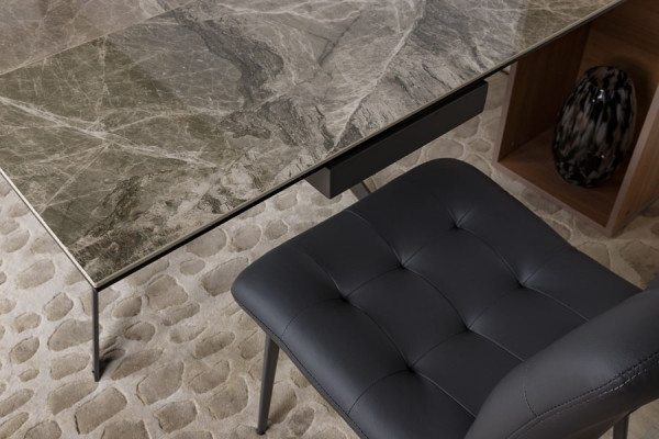 Розкладний обідній стіл Nicolas MOSS Сірий кераміка-12