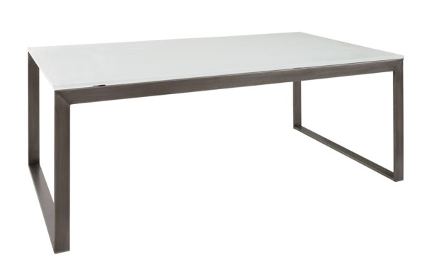 Стол журнальный Nicolas BRIGHTON R Стекло Белый-0