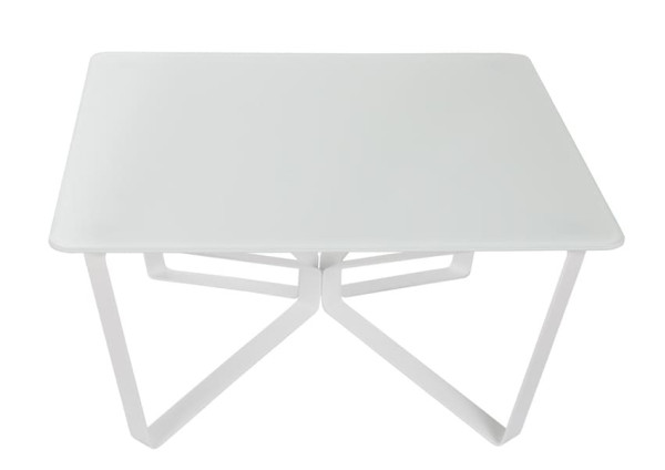 Стол журнальный Nicolas LUTON S Стекло Белый глянец-1