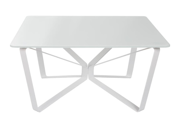 Стол журнальный Nicolas LUTON S Стекло Белый глянец-2
