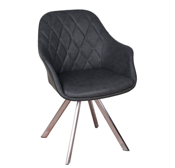 Крісло поворотне Nicolas ALMERIA Сірий-0