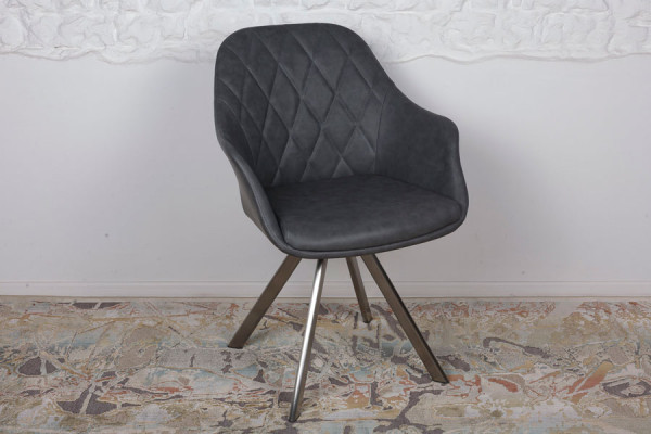 Крісло поворотне Nicolas ALMERIA Сірий-1