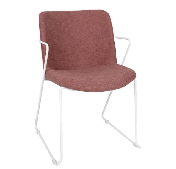 Стілець із підлокітниками Nicolas CORSICA Какао-білий-0