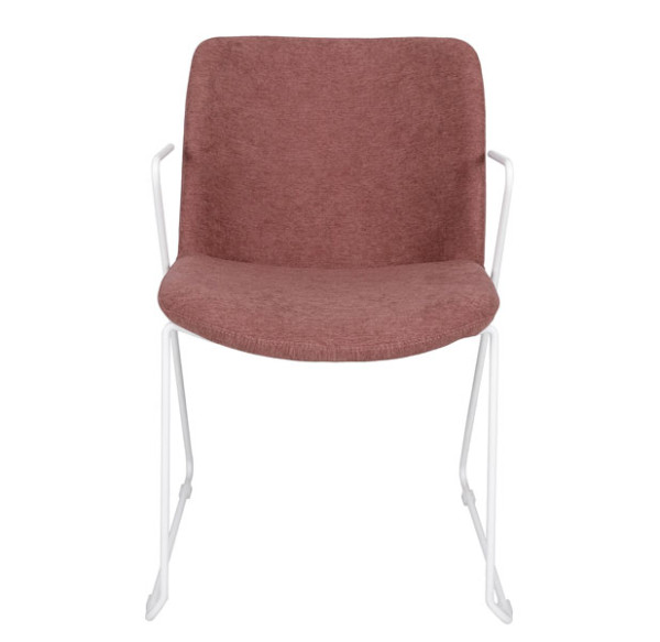 Стілець із підлокітниками Nicolas CORSICA Какао-білий-1