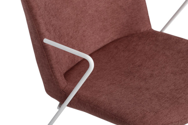 Стілець із підлокітниками Nicolas CORSICA Какао-білий-2