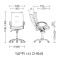 Офисное кресло для руководителя Nowy Styl YAPPI Tilt CHR68 SORO 34 Ткань-3-thumb