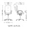 Офисное кресло для руководителя Nowy Styl YAPPI Tilt PL35 PL19 Велюр-3-thumb