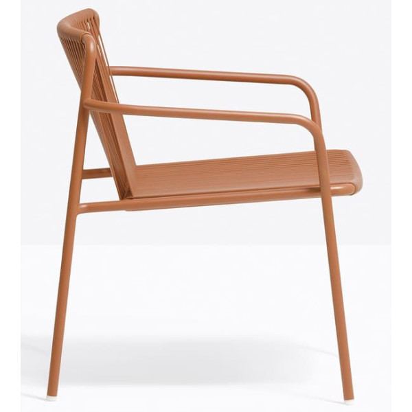 Крісло вуличне Pedrali Tribeca Lounge 3669/TEE Теракотовий-2